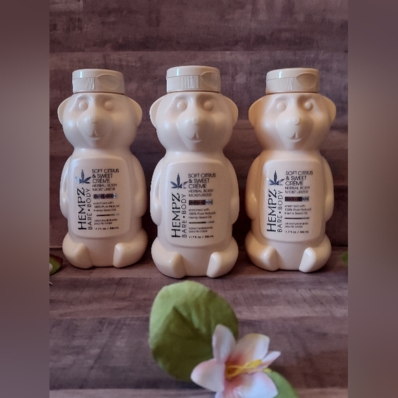 (3) Hempz Bare Body Soft Citrus & Sweet Creme Herbal Body Moisturizer Lotion NEW - Picture 4 of 4